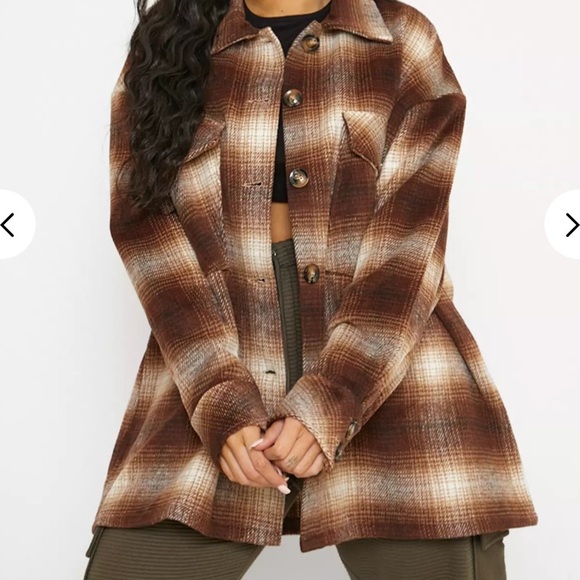 Missguided Plaid Shacket - Picture 4 of 4